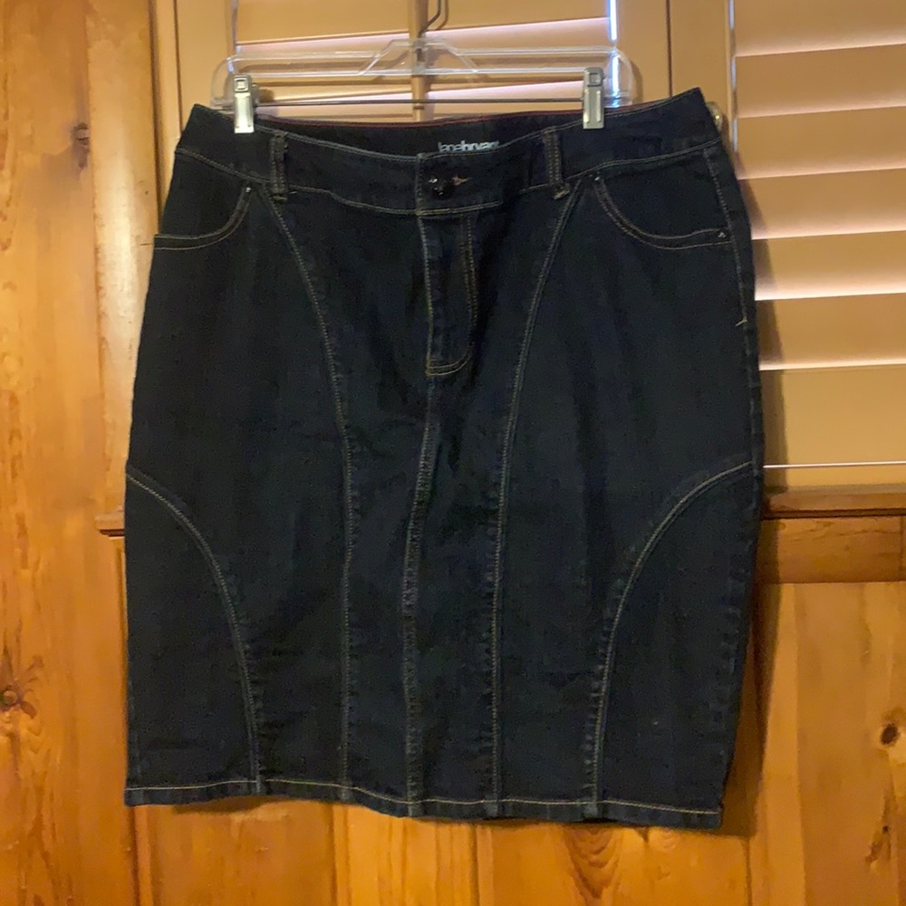 COPY - Lane Bryant denim mini skirt